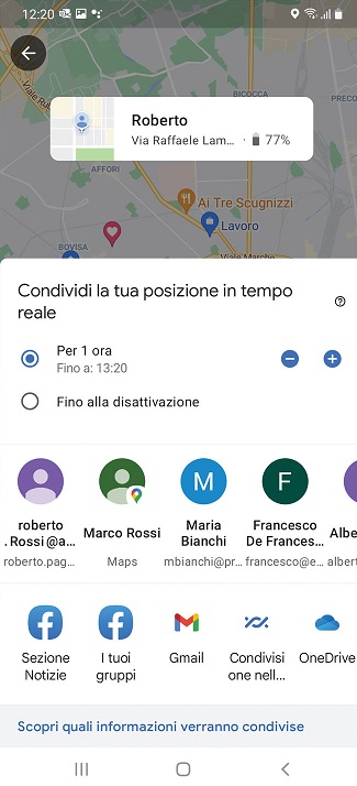 schermata Google Maps